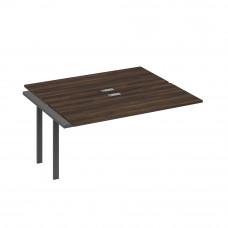 Секция стола 2х160 рабочей станции на каркасе UNO дуб ристретто/ металлокаркас антрацит А4 А1 175-1 ДР