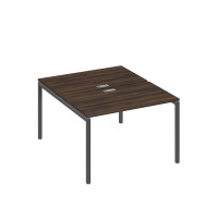 Рабочая станция на металлокаркасе DUE (2х120) дуб ристретто/ металлокаркас антрацит А4 А2 173 ДР