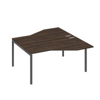 Рабочая станция опоры DUE столы Техно (2х160) дуб ристретто/ металлокаркас антрацит А4 А2 188 ДР