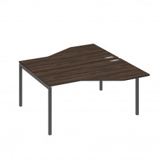 Рабочая станция опоры DUE столы Техно (2х160) дуб ристретто/ металлокаркас антрацит А4 А2 188 ДР