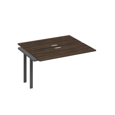 Секция рабочей станции 2х140 с металлокаркасом TRE дуб ристретто/ металлокаркас антрацит А4 А3 171-1 ДР