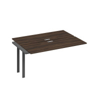 Секция стола станции 2х160 на опорах TRE дуб ристретто/ металлокаркас антрацит А4 А3 172-1 ДР