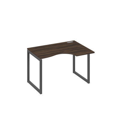 Стол эргономичный правый на каркас QUATTRO Классика дуб ристретто/ металлокаркас антрацит А4 А4 042 ДР