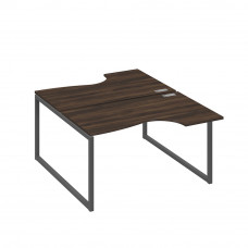 Рабочая станция каркас QUATTRO (2х140) столы Классика дуб ристретто/ металлокаркас антрацит А4 А4 184 ДР