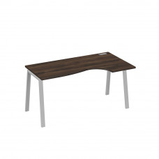 Стол эргономичный правый "Классика" на металлокаркасе TRE дуб ристретто/ металлокаркас серый А4 С3 046 ДР