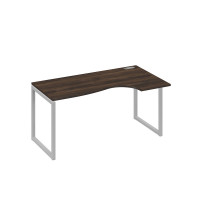 Стол эргономичный правый "Классика" на металлокаркасе QUATTRO дуб ристретто/ металлокаркас серый А4 С4 046 ДР