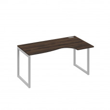 Стол эргономичный правый "Классика" на металлокаркасе QUATTRO дуб ристретто/ металлокаркас серый А4 С4 046 ДР