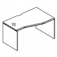 Стол эргономичный "Техно" на каркасе ДСП (1 скос) правый мокко премиум / вяз либерти МР ВЛ 066.02 МП
