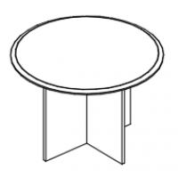 Стол для переговоров круглый на опоре ДСП вяз либерти МР 175 ВЛ