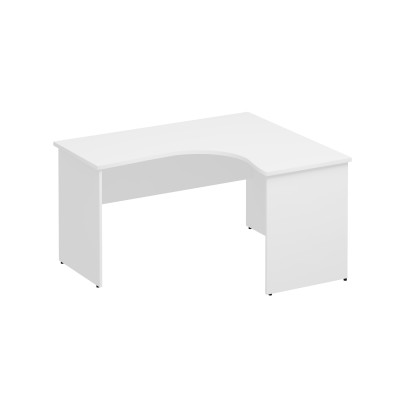 Стол эргономичный правый белый премиум К.124 БП