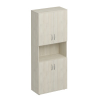Шкаф для документов закрытый 4-дверный с нишей дуб шамони К 374
