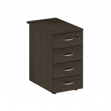 Тумба приставная 4-х ящичная с центральным замком венге темный ФР 214 ВТ