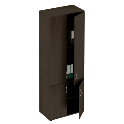 Шкаф для документов закрытый 4- дверный венге темный ФР 373-1
