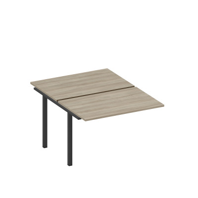 Секция стола рабочей станции на металлокаркасе вяз либерти/ черный гладкий А1 ЧР 176.1-1 ВЛ