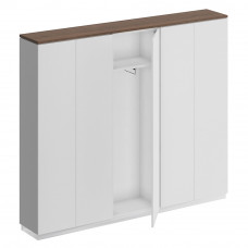 Шкаф гардеробный широкий дуб гладстоун / белый премиум / белый премиум СИ 316 ДГ БП БП