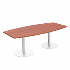 Стол для переговоров круглый на опорах-колоннах миланский орех ПТ 142 ОМ