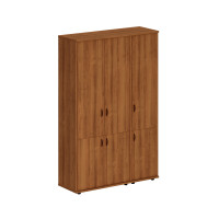 Шкаф комбинированный высокий (закрытый + закрытый узкий) темный орех Исп.50