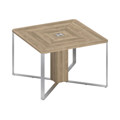 Стол для переговоров 1-секционный дуб гладстоун светлый / дуб гладстоун светлый / дуб гладстоун светлый СП 101 ДС ДС ДС ХР