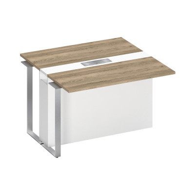 Секция стола для переговоров промежуточная дуб гладстоун светлый / белый премиум / белый премиум СП 110 ДС БП БП ХР