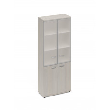 Шкаф стеклянные дверцы стенка ДСП дуб шамони А4 9390 ДШ