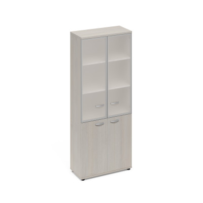 Шкаф стеклянные дверцы стенка ДСП дуб шамони А4 9390 ДШ