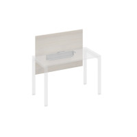 Экран настольный фронтальный большой для стола 120 с кабель-каналом дуб / металлокаркас серый А4 С 836 ДШ