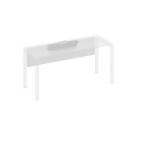 Экран стола 180 с кабель-каналом белый премиум / металлокаркас серый А4 С 844 БП