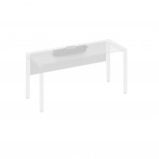 Экран стола 180 с кабель-каналом белый премиум / металлокаркас серый А4 С 844 БП