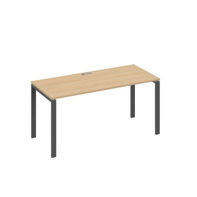Стол письменный на металлокаркасе UNO натуральный дуб / металлокаркас антрацит А4 А1 015 НД