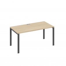 Стол письменный на металлокаркасе UNO дуб скандинавский / металлокаркас антрацит А4 А1 025 ДК