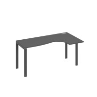 Стол эргономичный "Классика" правый на металлокаркасе UNO антрацит премиум / металлокаркас антрацит А4 А1 036 АР