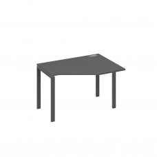 Стол эргономичный правый "Техно" на металлокаркасе UNO антрацит премиум / металлокаркас антрацит А4 А1 052 АР