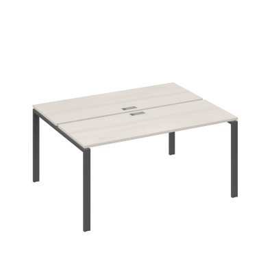 Станция (2х160) рабочая с опорами UNO дуб / металлокаркас антрацит А4 А1 172 ДШ