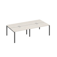 Рабочая станция на металлокаркасе UNO (4х140) дуб / металлокаркас антрацит А4 А1 174-2 ДШ