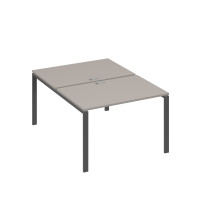 Станция рабочая 2х120 на металлокаркасе UNO мокко премиум / металлокаркас антрацит А4 А1 176 МП