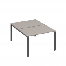 Станция рабочая 2х120 на металлокаркасе UNO мокко премиум / металлокаркас антрацит А4 А1 176 МП