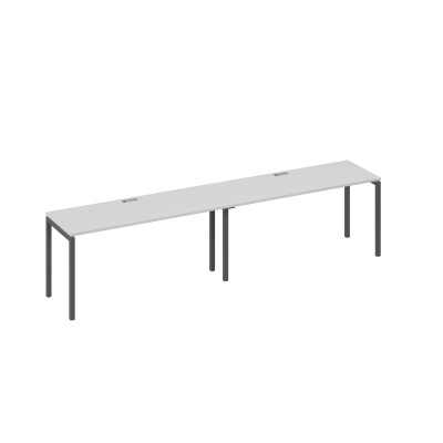 Рабочая станция на металлокаркасе DUE (2х160) серый / металлокаркас антрацит А4 А2 005-2 СЕ