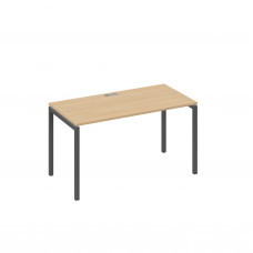Стол 140x70 письменный на каркасе DUE натуральный дуб / металлокаркас антрацит А4 А2 014 НД