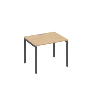 Стол письменный на металлокаркасе DUE натуральный дуб / металлокаркас антрацит А4 А2 022 НД