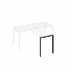 Брифинг-приставка на опорах DUE белый премиум / металлокаркас антрацит А4 А2 071 БП