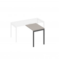 Брифинг-приставка на опорах DUE мокко премиум / металлокаркас антрацит А4 А2 071 МП