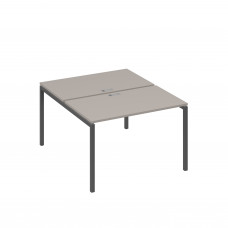 Рабочая станция на металлокаркасе DUE (2х120) мокко премиум / металлокаркас антрацит А4 А2 173 МП