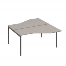 Рабочая станция опоры DUE столы Техно (2х160) мокко премиум / металлокаркас антрацит А4 А2 188 МП