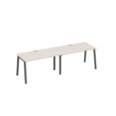 Станция (2х140) офисная на каркасе TRE дуб / металлокаркас антрацит А4 А3 024-2 ДШ