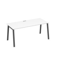 Стол письменный на металлокаркасе TRE белый премиум / металлокаркас антрацит А4 А3 026 БП