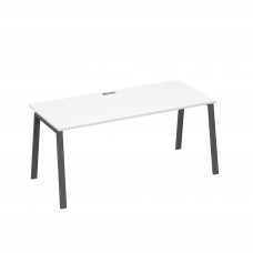 Стол письменный на металлокаркасе TRE белый премиум / металлокаркас антрацит А4 А3 026 БП