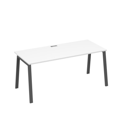 Стол письменный на металлокаркасе TRE белый премиум / металлокаркас антрацит А4 А3 026 БП