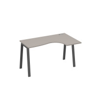 Стол эргономичный на металлокаркасе TRE правый "Классика" мокко премиум / металлокаркас антрацит А4 А3 034 МП