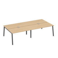 Рабочая станция 4х160 с опорами TRE натуральный дуб / металлокаркас антрацит А4 А3 178-2 НД