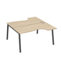 Рабочая станция опоры TRE (2х160) столы Классика дуб скандинавский / металлокаркас антрацит А4 А3 185 ДК